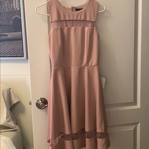 Lulu’s pink sleeveless mini dress